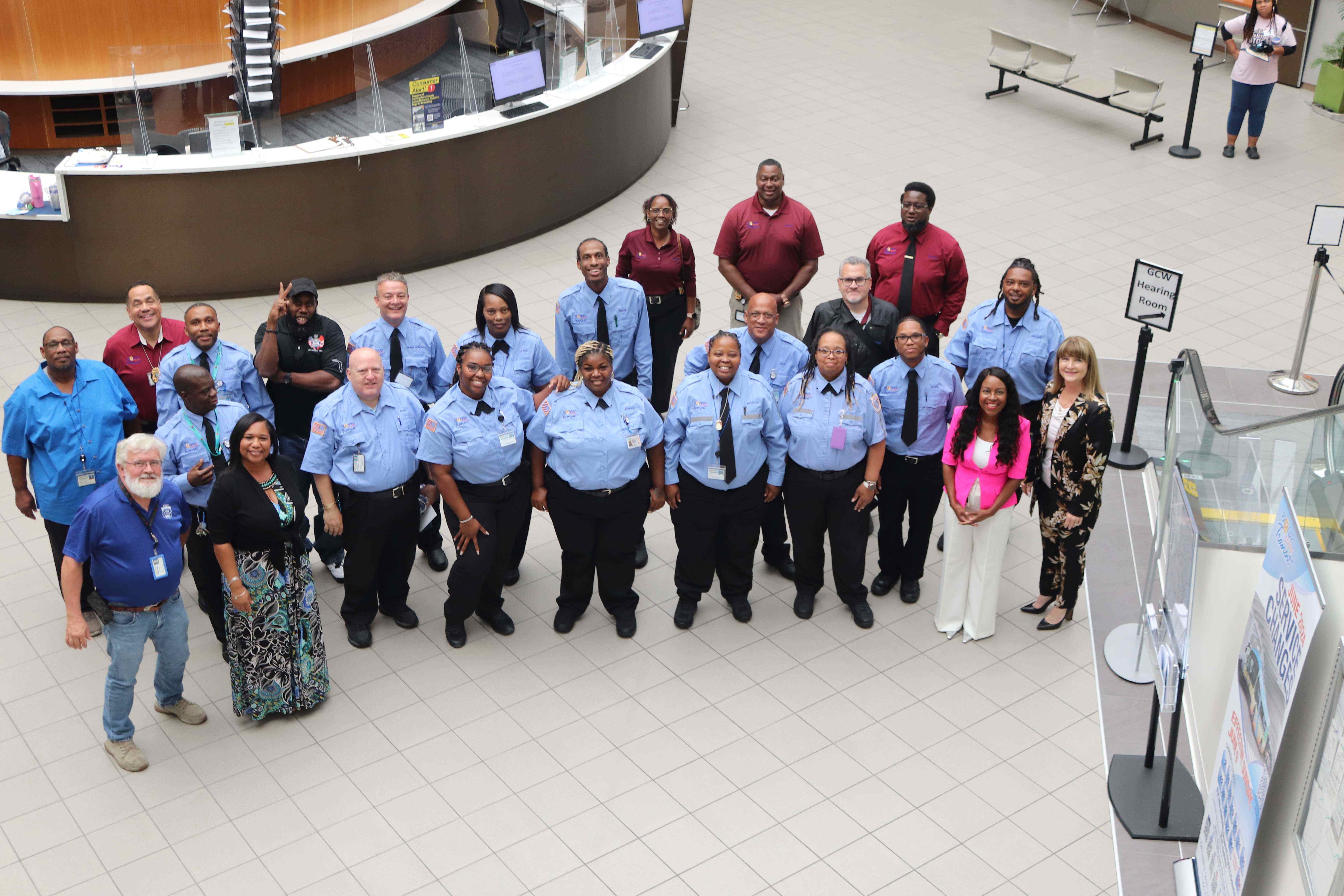 Graduated Bus Operators with Authorities Photo