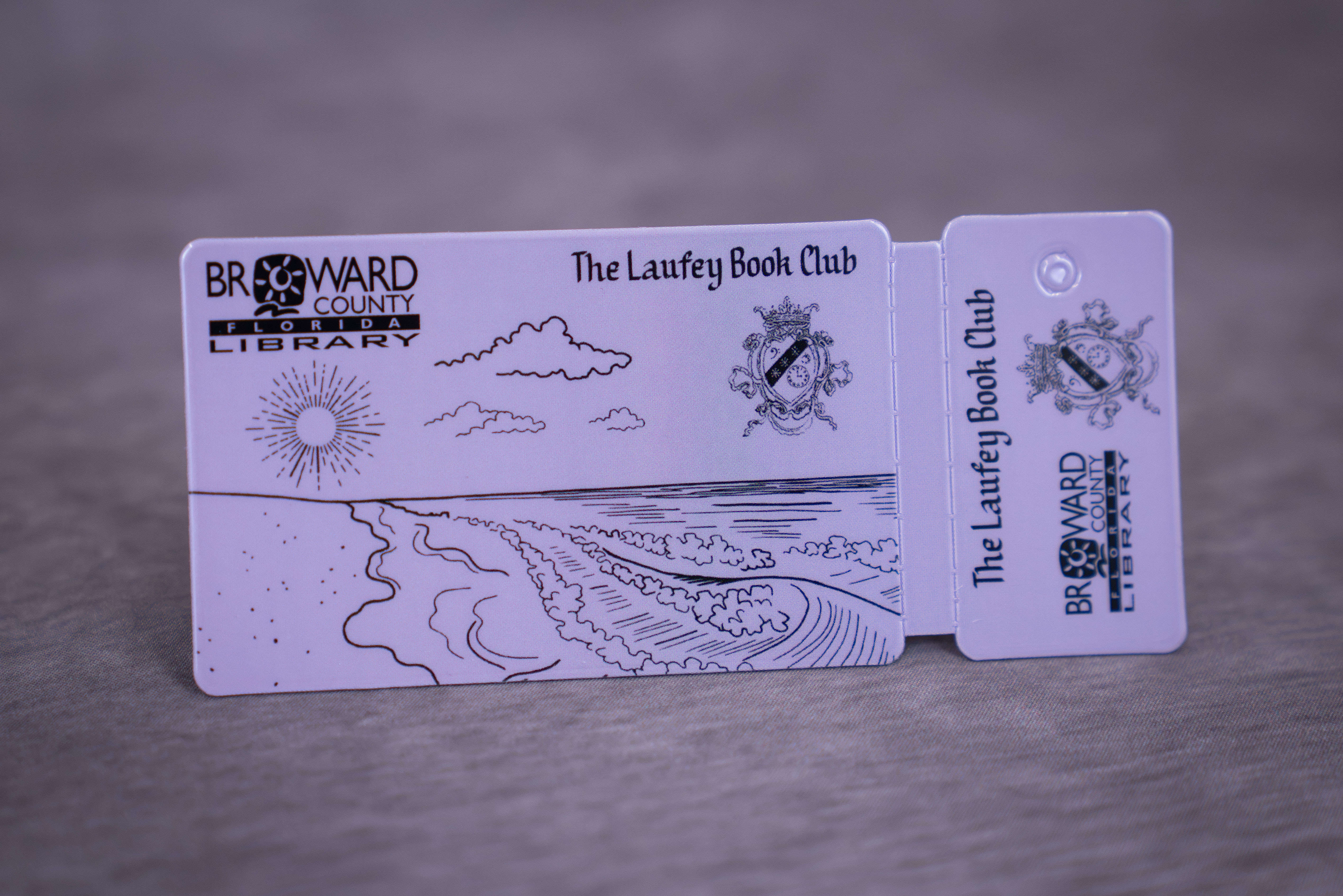 The new, limited-edition Laufey-Broward County Library card, available August 2026 at all Broward County Library locations. 