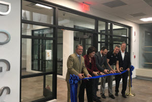 Ribbon cutting ceremony celebrates new Animal Care and Adoption Center. (See caption below) 