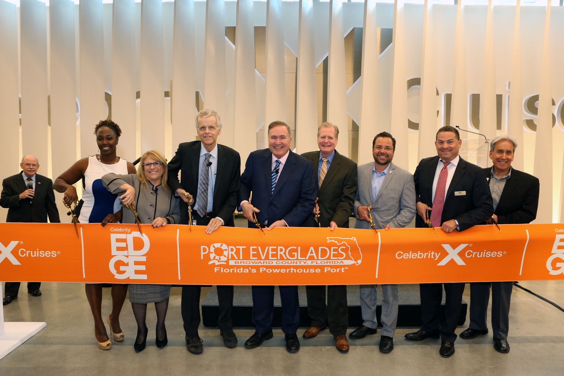 Ribbon cutting for Cruise Terminal 25 at Port Everglades
