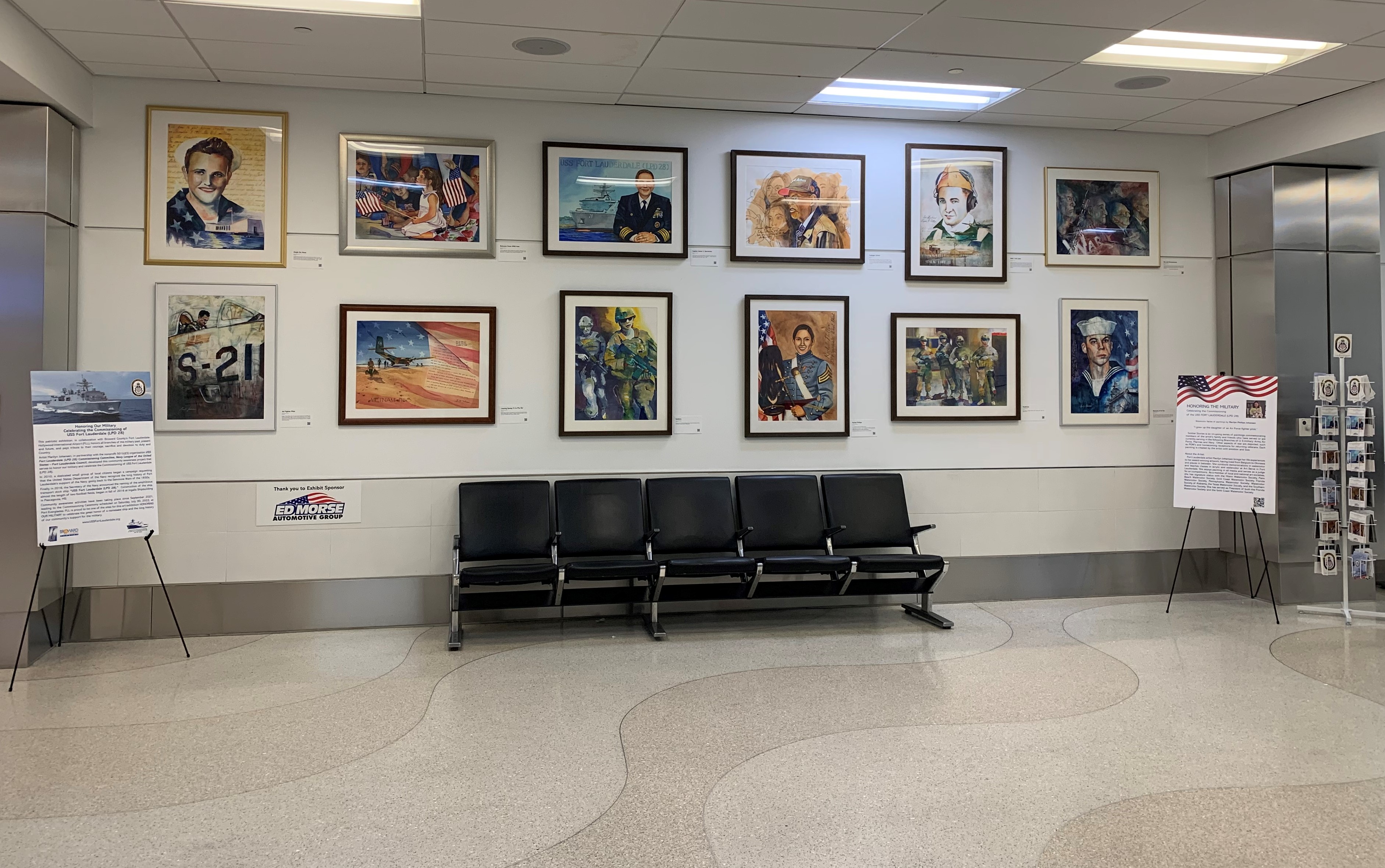 Honoring Our Military and Celebrating the Commissioning of the USS Fort Lauderdale (LPD 28) Art Exhibit 