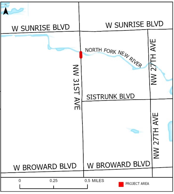 map of area under construction